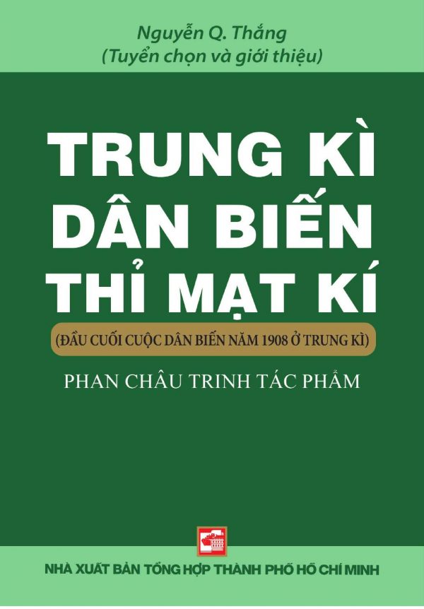 Trung Kì Dân Biến Thỉ Mạt Kí Phan Châu Trinh