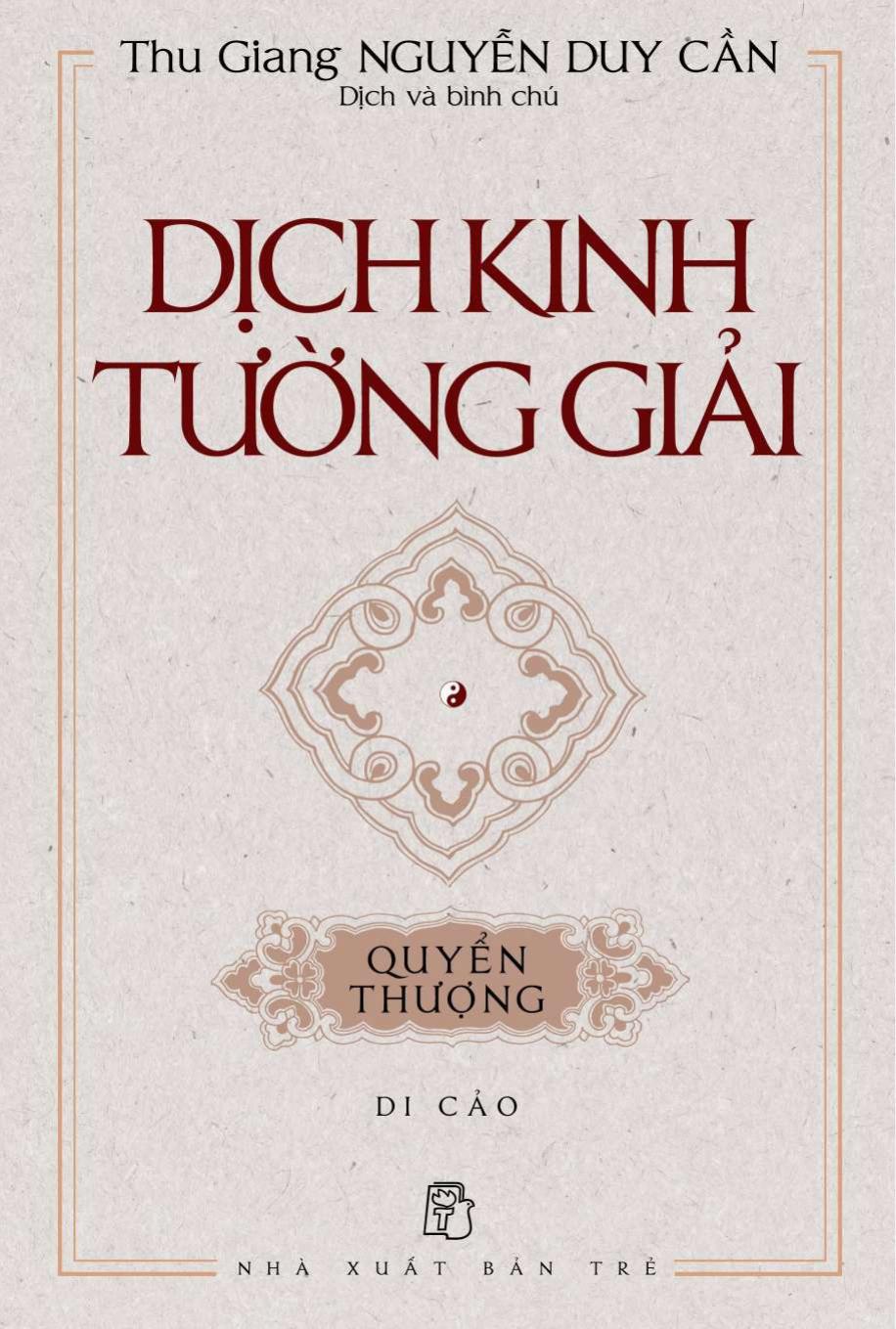 Dịch Kinh Tường Giải (Bộ 2 Tập)