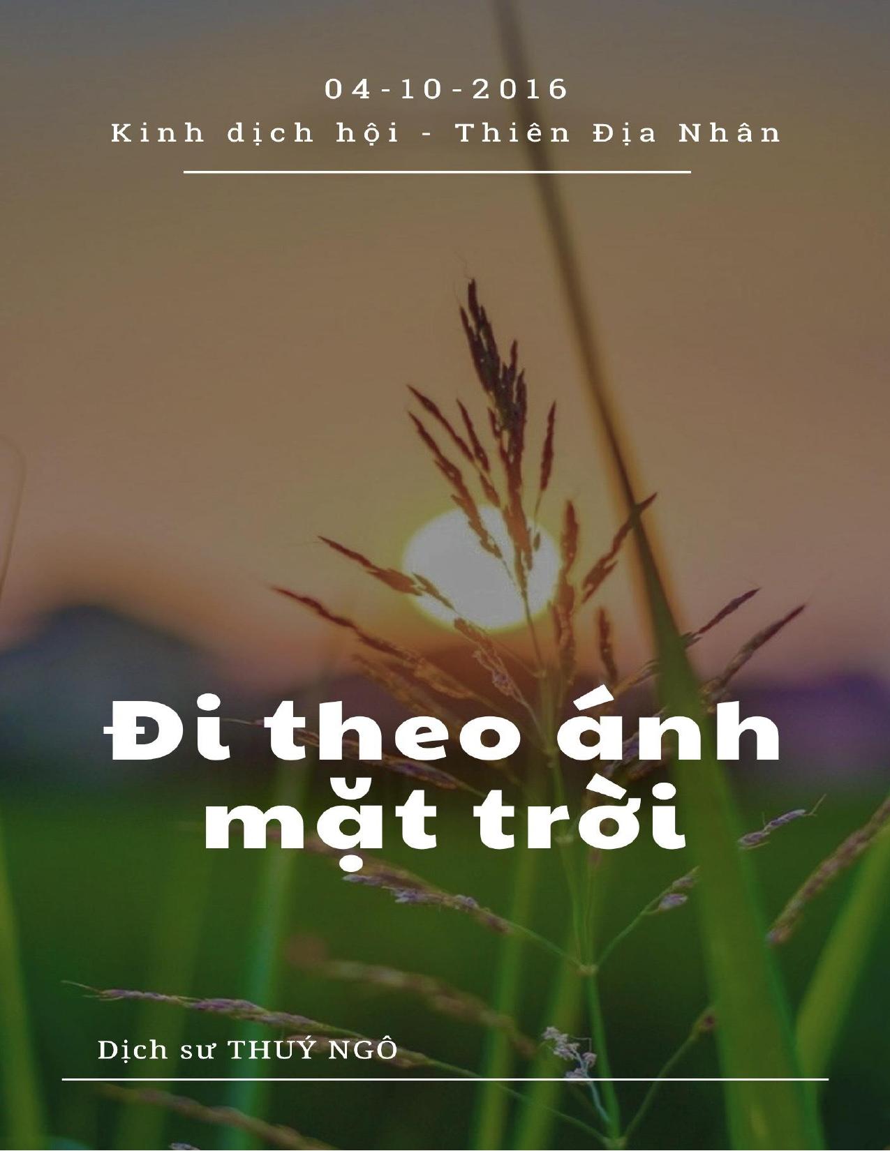 Đi Theo Ánh Mặt Trời